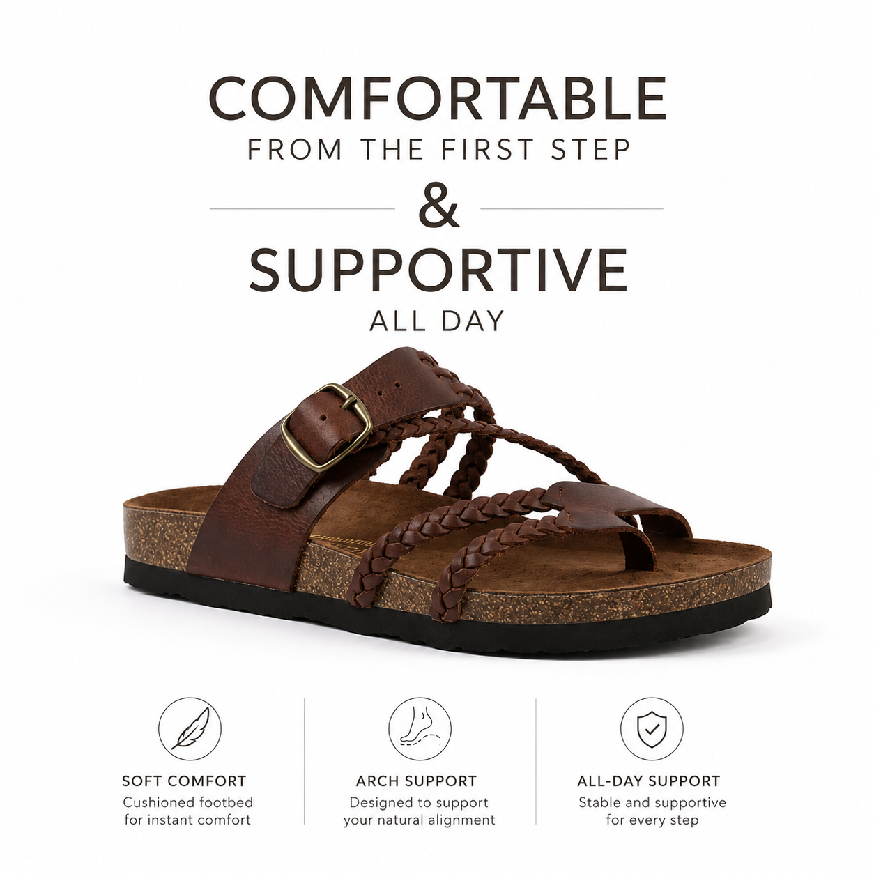 Mountain Footbeds Sandals Hayleigh | All-Day Comfort