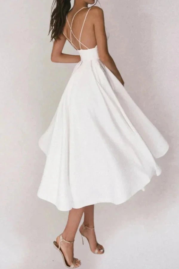 Elegant Collection | Women's V-Neck Dress with Adjustable Straps | Versatile Style for Any Occasion