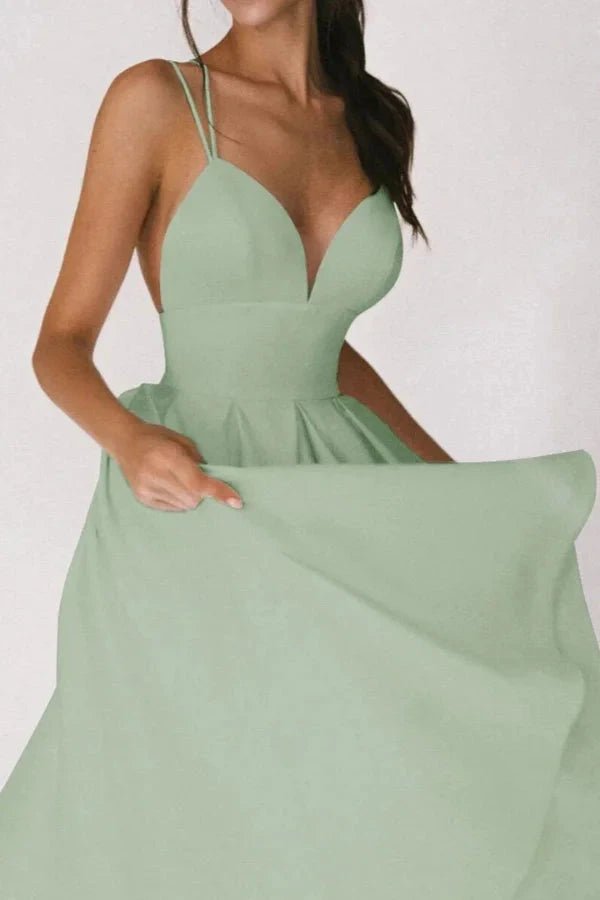 Elegant Collection | Women's V-Neck Dress with Adjustable Straps | Versatile Style for Any Occasion